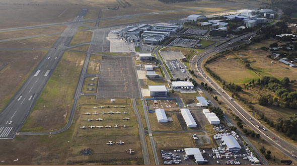 canberra airport to permanently displaced runway 12