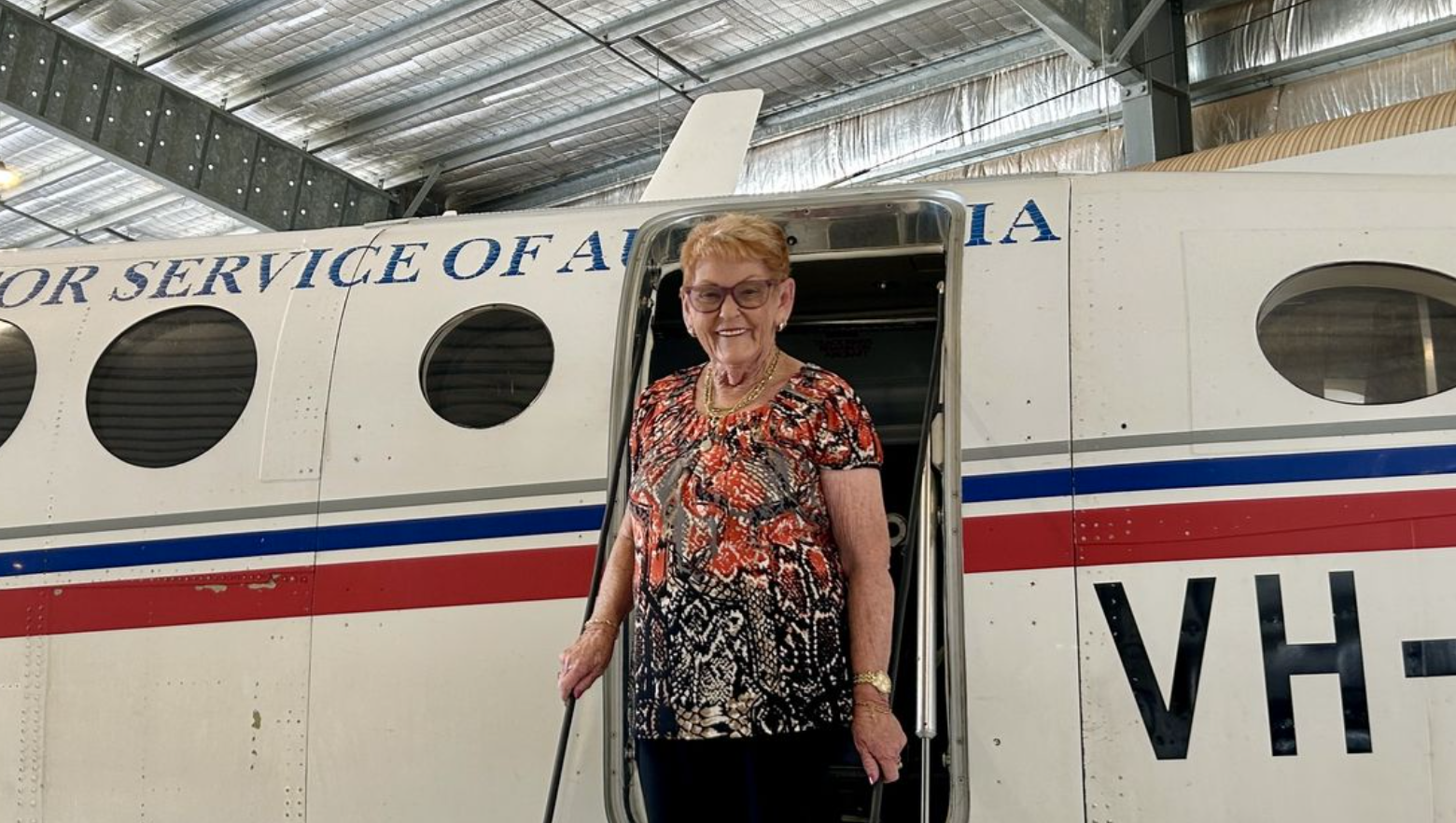 Rhonda at Broken Hill base. RFDS article